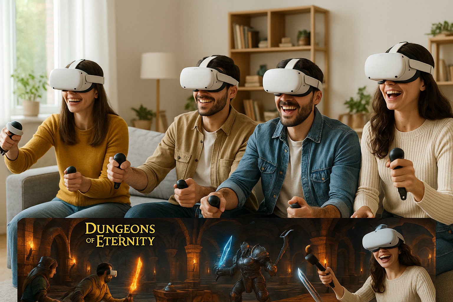Первый взгляд на потрясающие визуальные обновления Dungeons of Eternity для SteamVR!