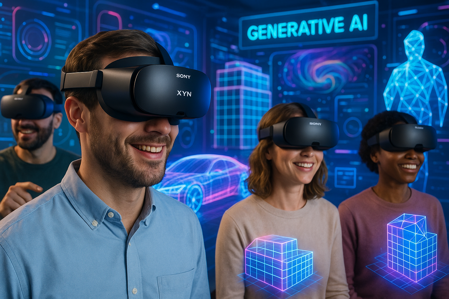 Технологии VR и AR: Новый шлем Sony и будущее генеративного ИИ в 2025 году