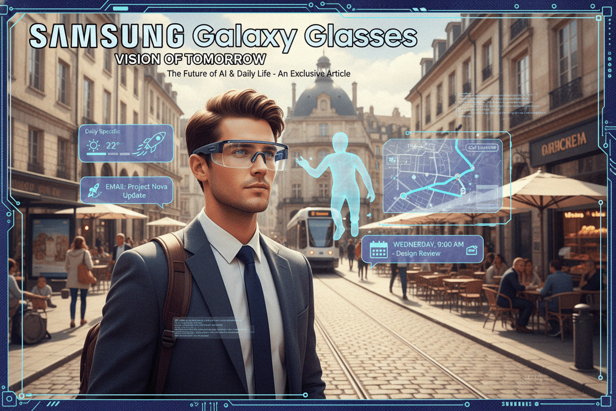 Samsung анонсирует Galaxy Glasses: умные очки с искусственным интеллектом для повседневной жизни